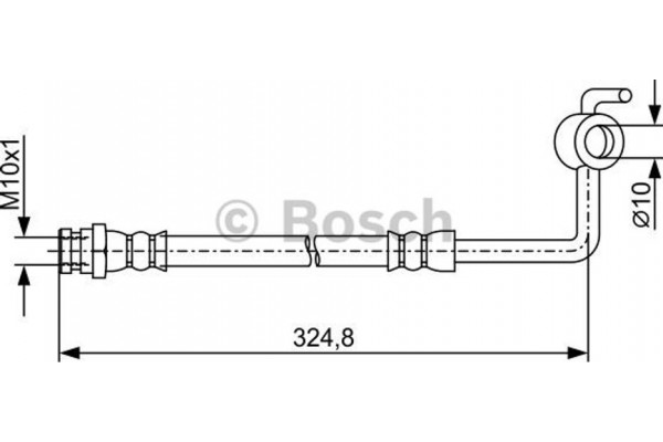 Bosch Ελαστικός Σωλήνας Φρένων - 1 987 481 971
