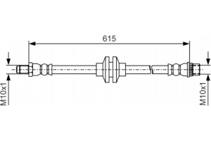 Bosch Ελαστικός Σωλήνας Φρένων - 1 987 481 982