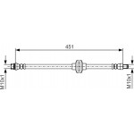 Bosch Ελαστικός Σωλήνας Φρένων - 1 987 481 985