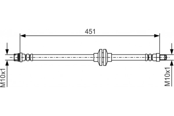 Bosch Ελαστικός Σωλήνας Φρένων - 1 987 481 985