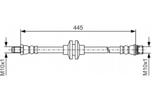 Bosch Ελαστικός Σωλήνας Φρένων - 1 987 481 986