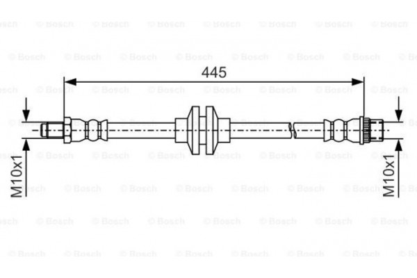 Bosch Ελαστικός Σωλήνας Φρένων - 1 987 481 986