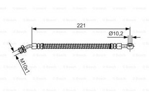 Bosch Ελαστικός Σωλήνας Φρένων - 1 987 481 990