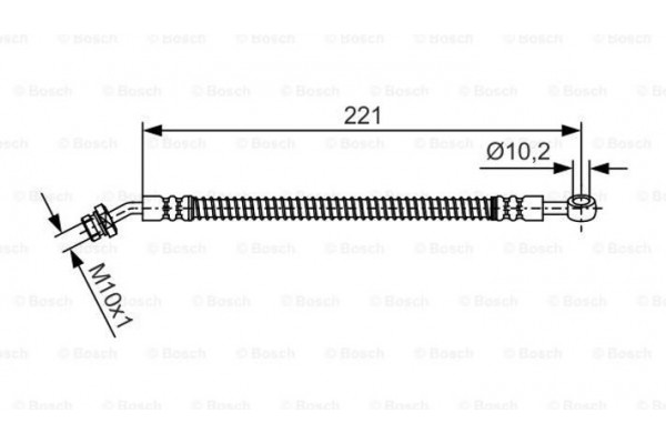 Bosch Ελαστικός Σωλήνας Φρένων - 1 987 481 990