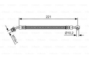 Bosch Ελαστικός Σωλήνας Φρένων - 1 987 481 991