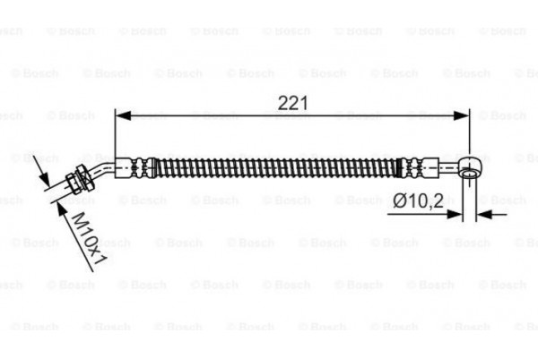Bosch Ελαστικός Σωλήνας Φρένων - 1 987 481 991