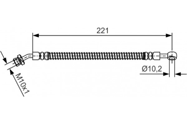 Bosch Ελαστικός Σωλήνας Φρένων - 1 987 481 991