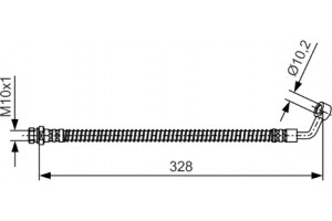 Bosch Ελαστικός Σωλήνας Φρένων - 1 987 481 992