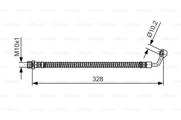 Bosch Ελαστικός Σωλήνας Φρένων - 1 987 481 992