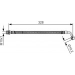 Bosch Ελαστικός Σωλήνας Φρένων - 1 987 481 993
