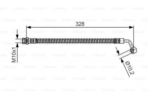 Bosch Ελαστικός Σωλήνας Φρένων - 1 987 481 993