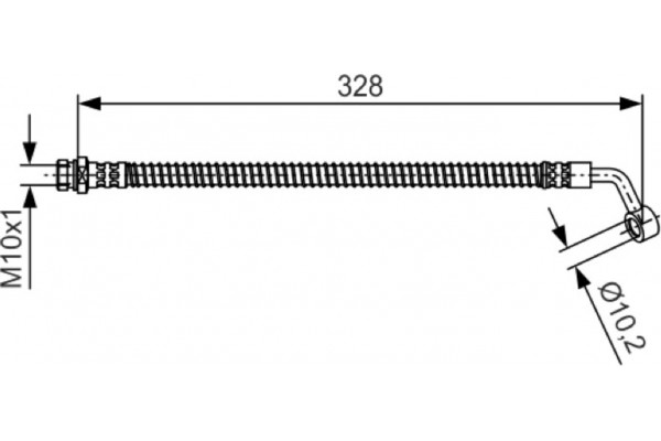 Bosch Ελαστικός Σωλήνας Φρένων - 1 987 481 993