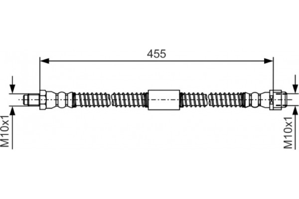 Bosch Ελαστικός Σωλήνας Φρένων - 1 987 481 A02
