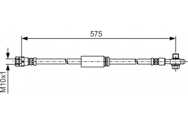 Bosch Ελαστικός Σωλήνας Φρένων - 1 987 481 A04