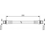 Bosch Ελαστικός Σωλήνας Φρένων - 1 987 481 A08