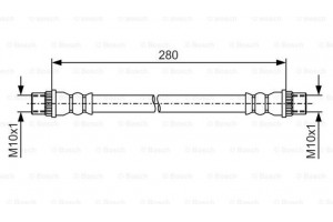 Bosch Ελαστικός Σωλήνας Φρένων - 1 987 481 A08