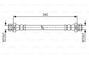 Bosch Ελαστικός Σωλήνας Φρένων - 1 987 481 A18