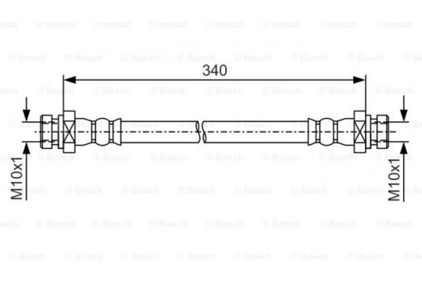 Bosch Ελαστικός Σωλήνας Φρένων - 1 987 481 A18
