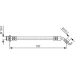 Bosch Ελαστικός Σωλήνας Φρένων - 1 987 481 A23