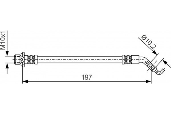 Bosch Ελαστικός Σωλήνας Φρένων - 1 987 481 A23