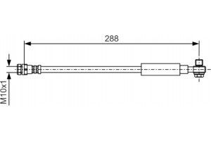 Bosch Ελαστικός Σωλήνας Φρένων - 1 987 481 A26