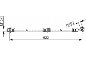 Bosch Ελαστικός Σωλήνας Φρένων - 1 987 481 A31