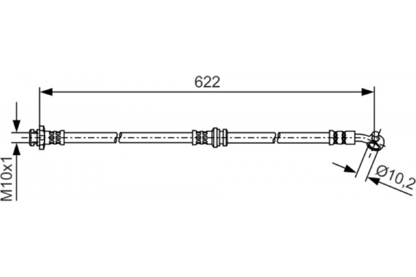 Bosch Ελαστικός Σωλήνας Φρένων - 1 987 481 A32
