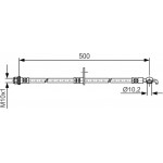 Bosch Ελαστικός Σωλήνας Φρένων - 1 987 481 A36