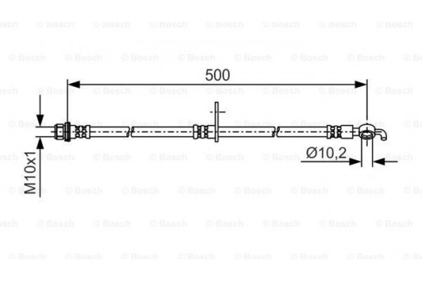 Bosch Ελαστικός Σωλήνας Φρένων - 1 987 481 A36