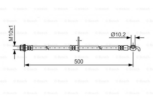 Bosch Ελαστικός Σωλήνας Φρένων - 1 987 481 A37