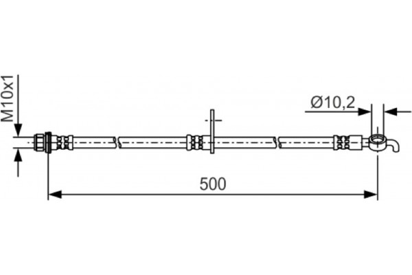 Bosch Ελαστικός Σωλήνας Φρένων - 1 987 481 A37