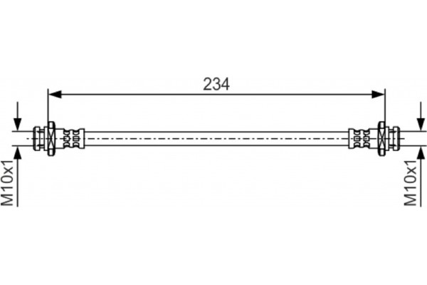 Bosch Ελαστικός Σωλήνας Φρένων - 1 987 481 A41