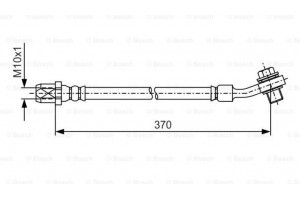 Bosch Ελαστικός Σωλήνας Φρένων - 1 987 481 A42