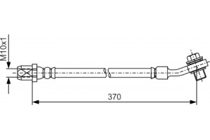 Bosch Ελαστικός Σωλήνας Φρένων - 1 987 481 A42