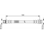 Bosch Ελαστικός Σωλήνας Φρένων - 1 987 481 A44