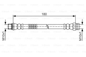 Bosch Ελαστικός Σωλήνας Φρένων - 1 987 481 A44