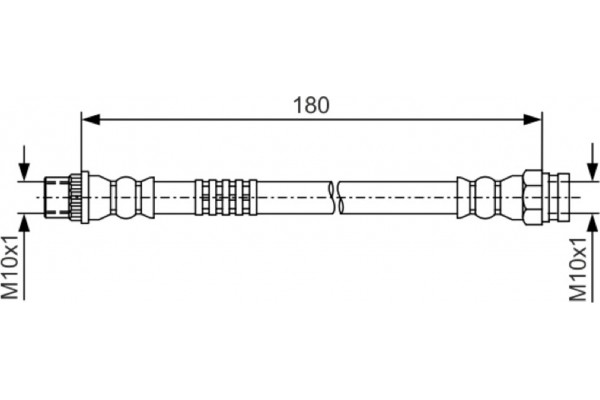 Bosch Ελαστικός Σωλήνας Φρένων - 1 987 481 A44
