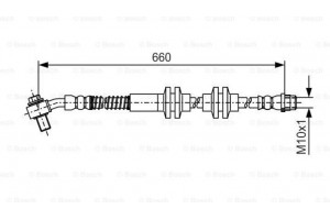 Bosch Ελαστικός Σωλήνας Φρένων - 1 987 481 A48