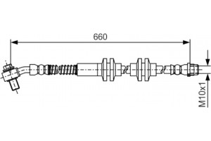 Bosch Ελαστικός Σωλήνας Φρένων - 1 987 481 A48