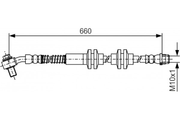 Bosch Ελαστικός Σωλήνας Φρένων - 1 987 481 A48