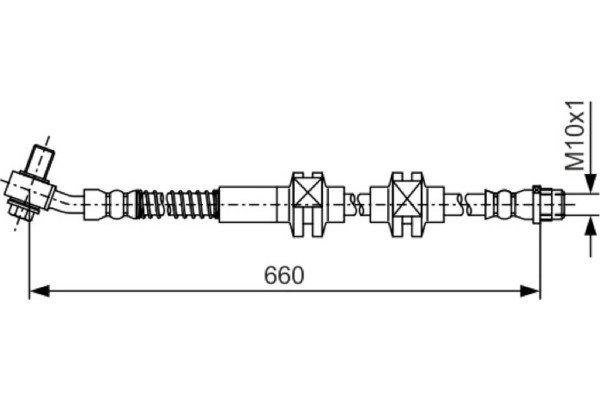 Bosch Ελαστικός Σωλήνας Φρένων - 1 987 481 A49