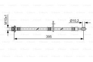 Bosch Ελαστικός Σωλήνας Φρένων - 1 987 481 A53
