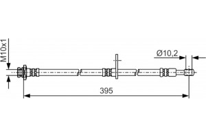 Bosch Ελαστικός Σωλήνας Φρένων - 1 987 481 A53