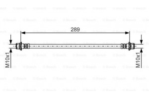 Bosch Ελαστικός Σωλήνας Φρένων - 1 987 481 A59