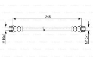 Bosch Ελαστικός Σωλήνας Φρένων - 1 987 481 A61