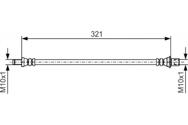 Bosch Ελαστικός Σωλήνας Φρένων - 1 987 481 A62 Bosch Ελαστικός Σωλήνας Φρένων - 1 987 481 A62