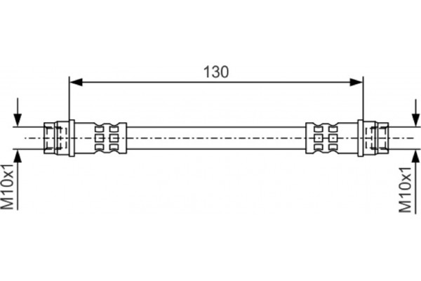 Bosch Ελαστικός Σωλήνας Φρένων - 1 987 481 B22