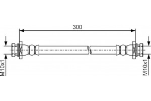 Bosch Ελαστικός Σωλήνας Φρένων - 1 987 481 B31