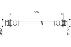 Bosch Ελαστικός Σωλήνας Φρένων - 1 987 481 B31
