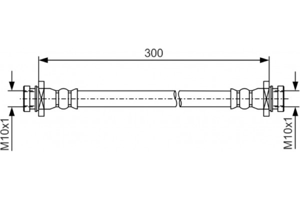 Bosch Ελαστικός Σωλήνας Φρένων - 1 987 481 B31